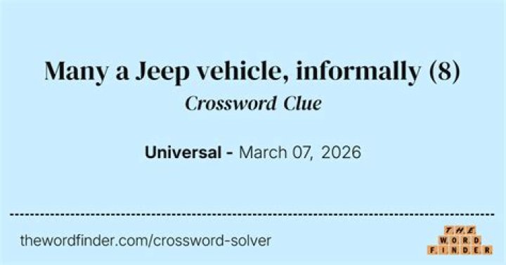 Aerial tour vehicle, informally Crossword Clue Universal Answer