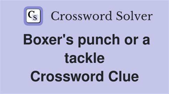 Boxer's short punch 3 Letters Crossword Clue