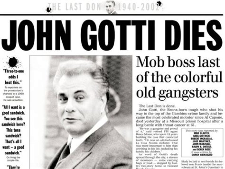 Breaking News: John Gotti, Notorious Mob Boss, Succumbs To Death