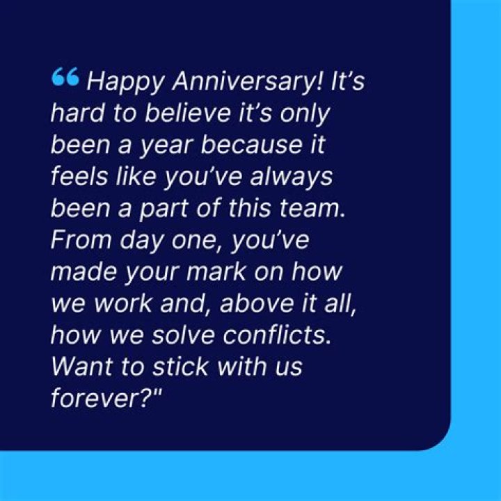 Celebrate Accomplishments: 1-Year Work Anniversary Message Guide