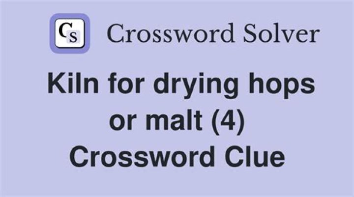 Cone-shaped agricultural kiln for drying hops Crossword Clue Codycross