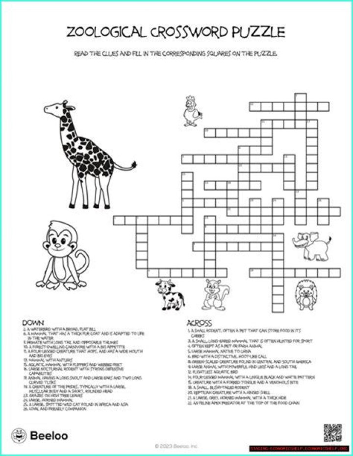 Discover Some Rodent Pets: A Crossword Puzzle