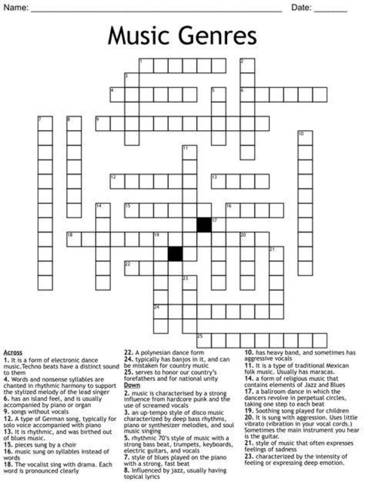 Drake’s music genre Crossword Clue Daily Themed 3 letters Answer