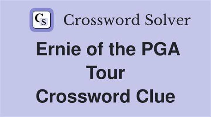 Ernie of the PGA Crossword Clue Daily Themed 3 letters Answer - News