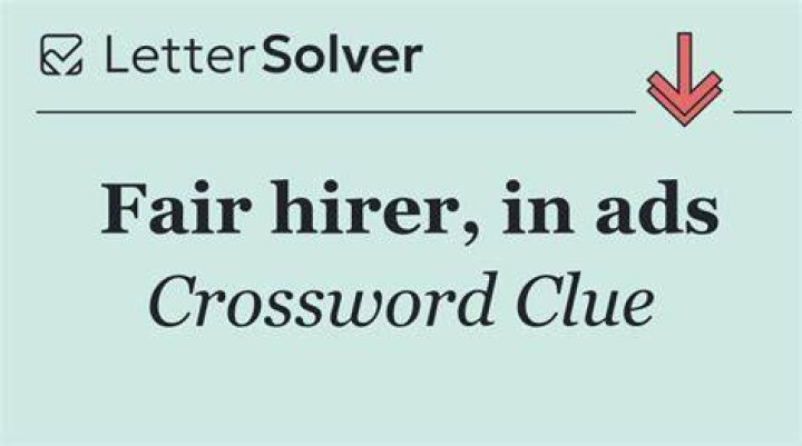Eugene Sheffer Fair hirer, in ads Crossword Clue with 3 letters Answer - News