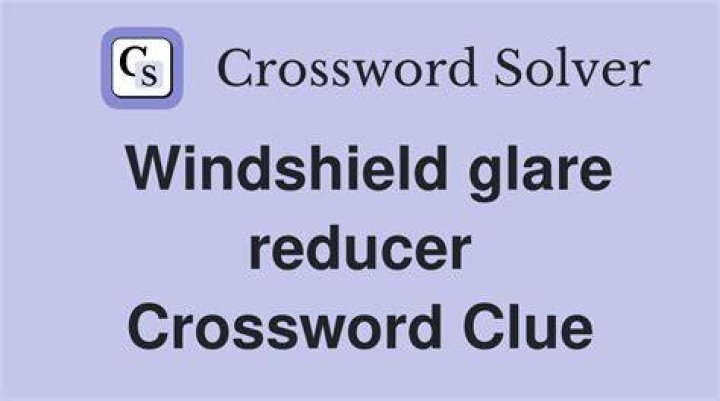 Glare reducer NYT Crossword Clue