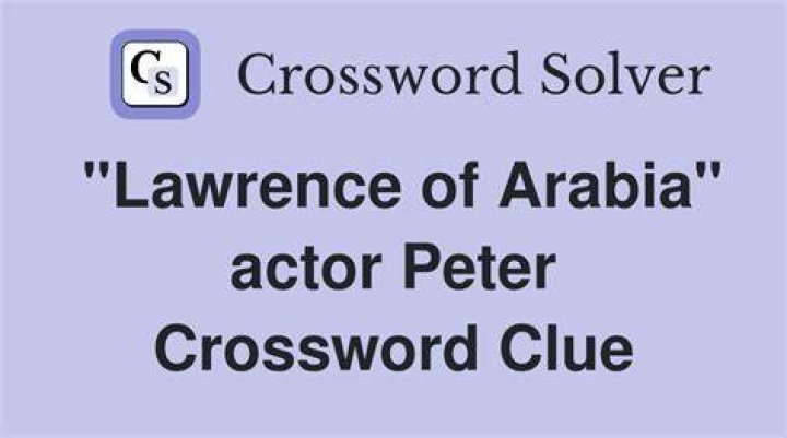 Guinness of Lawrence of Arabia Crossword Clue LA Times