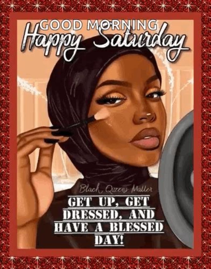 Exciting Happy Saturday Wishes With African American GIFs