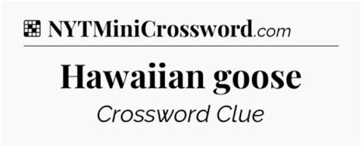 Hawaiian, e.g NYT Crossword Clue - News