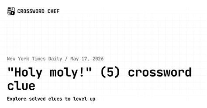 “Holy wow!” NYT Crossword Clue
