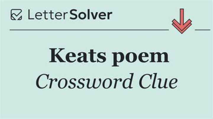 Inspiration for a noted Keats poem NYT Crossword Clue and Answers