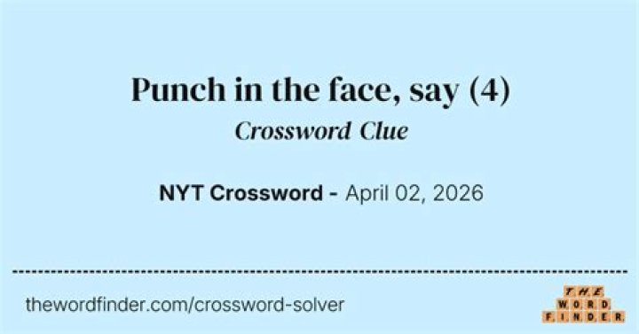 Knockout punch NYT Crossword Clue