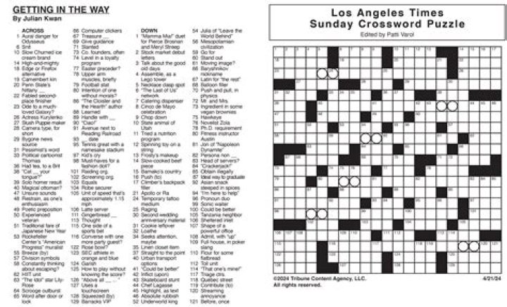 LA Times Crossword Answers for August 13 2023