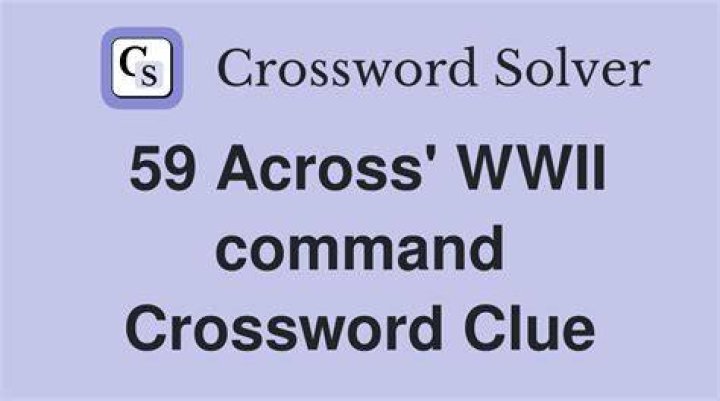 LA Times DDE's WWII command Crossword Clue Answers with 3 letters