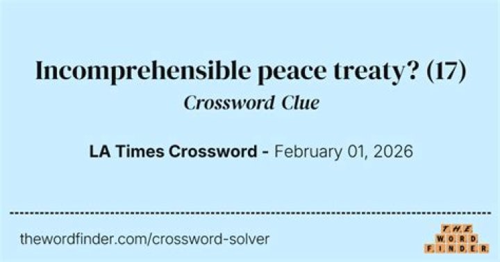 LA Times Peace shape Crossword Clue 3 letters Answer