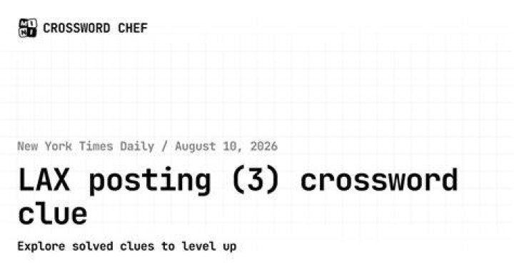 Lax LAX option? NYT Crossword Clue
