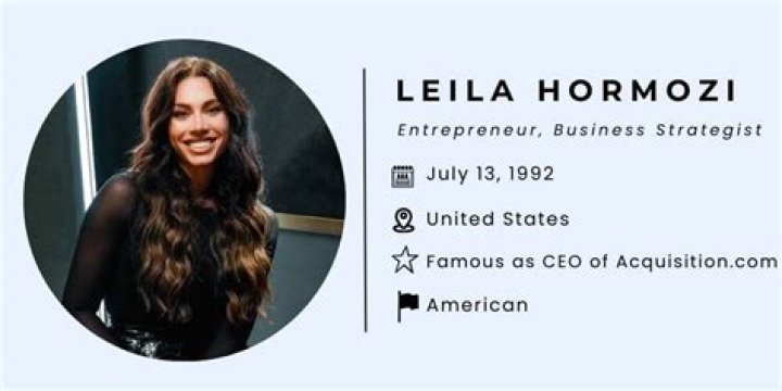 Unveiling Leila Hormozi: Unlocking Success And Inspiration