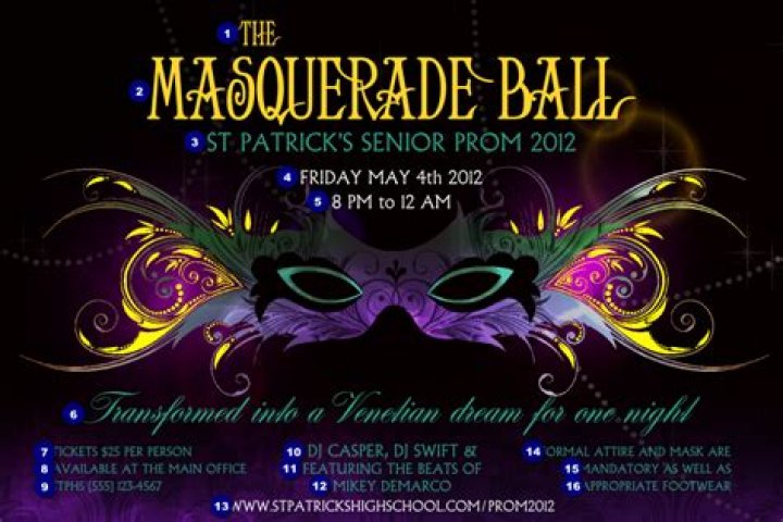 Unveil The Enchantment: Exquisite Masquerade Ball Posters