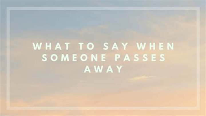 Navigating Conversations When Someone Passes