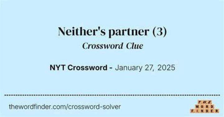 Neither’s partner Codycross Crossword Clue Answer and Explanation