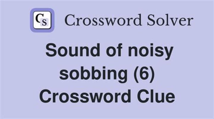 Noisy drinker's sound NYT Crossword Clue