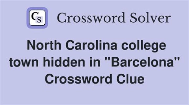 North Carolina college town Crossword Clue NYT - News