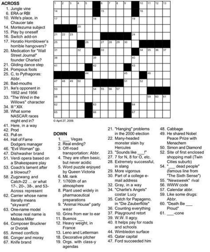 Puzzle Page Morose, gloomy Crossword Puzzle clues and Answers