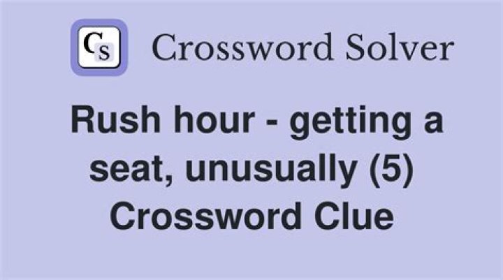 Rush hour, to broadcasters Crossword Clue USA Today Answer