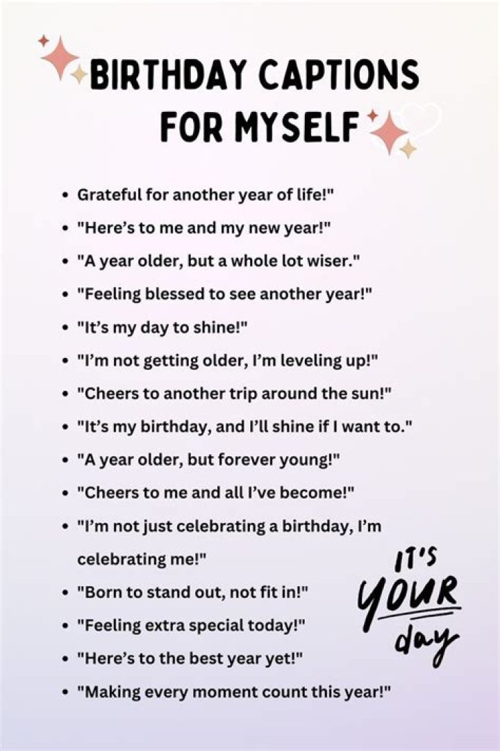 Captivating Captures For Your Own Birthday