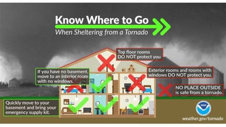 Should you hide under stairs during tornado? ·