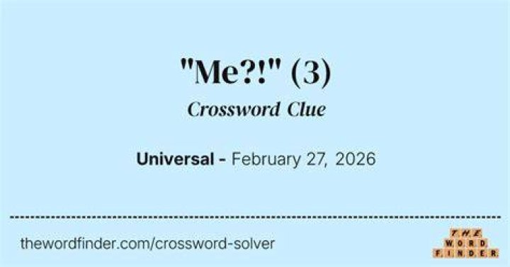 That's enough for me Crossword Clue Universal