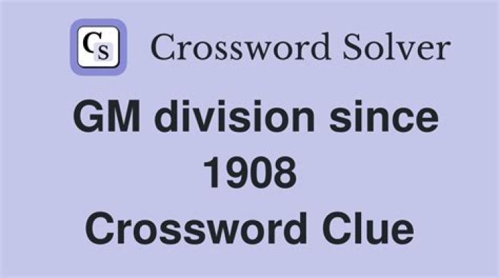 The M of GM Universal Crossword Clue