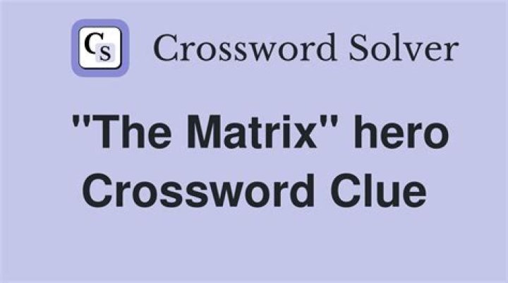 The Matrix hero Thomas Joseph Crossword Clue