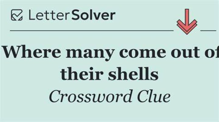 They come out of their shells eventually NYT Crossword Clue