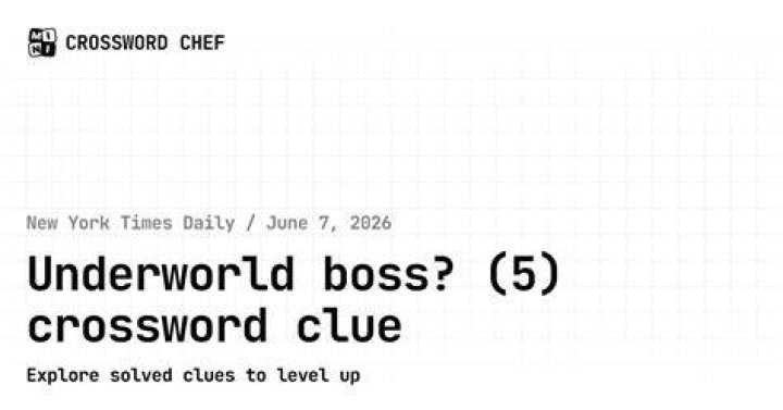 Underworld bigshot Crossword Clue Daily Themed Crossword