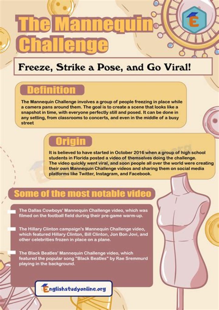 Universal Mannequin Challenge, in November 2016 Crossword Clue - News