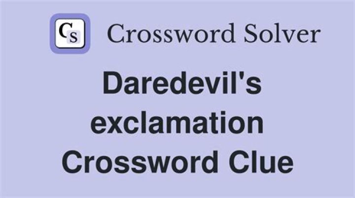 USA Today Daredevil's acronym Crossword Clue