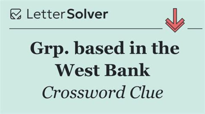 West Bank grp NYT Crossword Answers